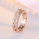 thumbnail image 3 of Fiudx Anillo de Corazón, Alegre Aleación Ajustable, Cómodo Diseño Ahuecado, Elegantes Detalles de Circonita Cúbica, Regalo de Aniversario de Cumpleaños, Accesorio de Moda Unisex, Ancho de 1_8 Cm, Ver, 3 of 4