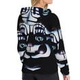 thumbnail image 4 of Lsque Five Nights At Freddy'S Pattern Casual Women's Hoodie,Hooded Sweatshirt with Kangaroo Pocket,Pullover Hoodie with Eye-catching Drawstrings-XX-Large, 4 of 8