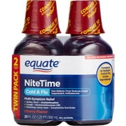 Equate Nite Time Cherry Flavor Multi-Symptom Cold/Flu Relief 2 Ct