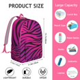 thumbnail image 5 of Rainbow Zebra Pattern Travel Backpack, Colorful Multicolor Zebra Print Daypack with Gradient Cartoon Design for Fashion Lovers, 5 of 5