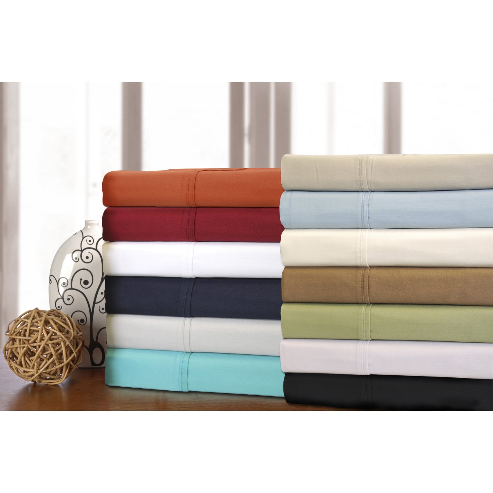 Superior Rochelle Egyptian Cotton Sheet Set, Cal King, White