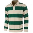 thumbnail image 7 of FchengtaiS Men's Striped Golf Shirts Long Sleeve 2-Button Turndown Collar T-Shirts Casual Business Spring Fall Outdoor Wear, 7 of 7