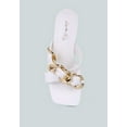 thumbnail image 4 of Wandy Link Chain Embellished Sandals, 4 of 11