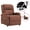 Brown, variant on vidaXL Massage Chair Electric Massaging Recliner Chair for Elderly Fabric