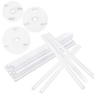 ZOBKGF 30Pcs Cake Dowels for Tiered Cakes, Plastic Cake Dowel Rods Cake  Construction and Stacking, 9.5 Inch