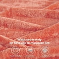 thumbnail image 5 of Superior Super Soft Plush Fleece Blanket 50" x 70", Bed & Couch Blankets, Throw XL, Coral, 5 of 10