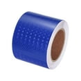 thumbnail image 1 of Unique Bargains Reflective Tape, 4' x 66 Ft Waterproof High Visibility Warning Safety Tape, Blue, 1 of 6