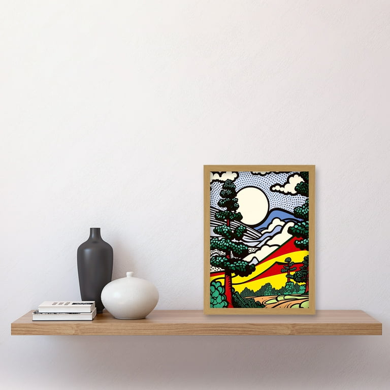 アート本「MODERN ART」 Abstract City Street Modern Vibrant Cityscape Framed Art