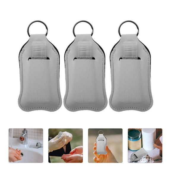 MOKKHNB 3 Sets of Bottle Keychain in White for Everyday Use with Portable Design