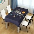 thumbnail image 4 of Yayeee Tablecloths 54" x 54" Rectangle Wrinkle Resistant Party Table Cover, Black Record, 4 of 8
