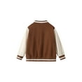 thumbnail image 4 of Fdqin Girls Skirt Set 2 Piece Outfits Button up Jacket Sweatshirt and Pleated Mini Skirts Fall Winter Clothes Brown 9-10 Years, 4 of 10