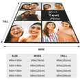 thumbnail image 6 of Custom Blanket with Picture Text Customized Blankets with Photos Customizable Personalized Blankets and Throws for Adult Kid Birthday Christmas Valentines Day Memorial Gift,, 6 of 6