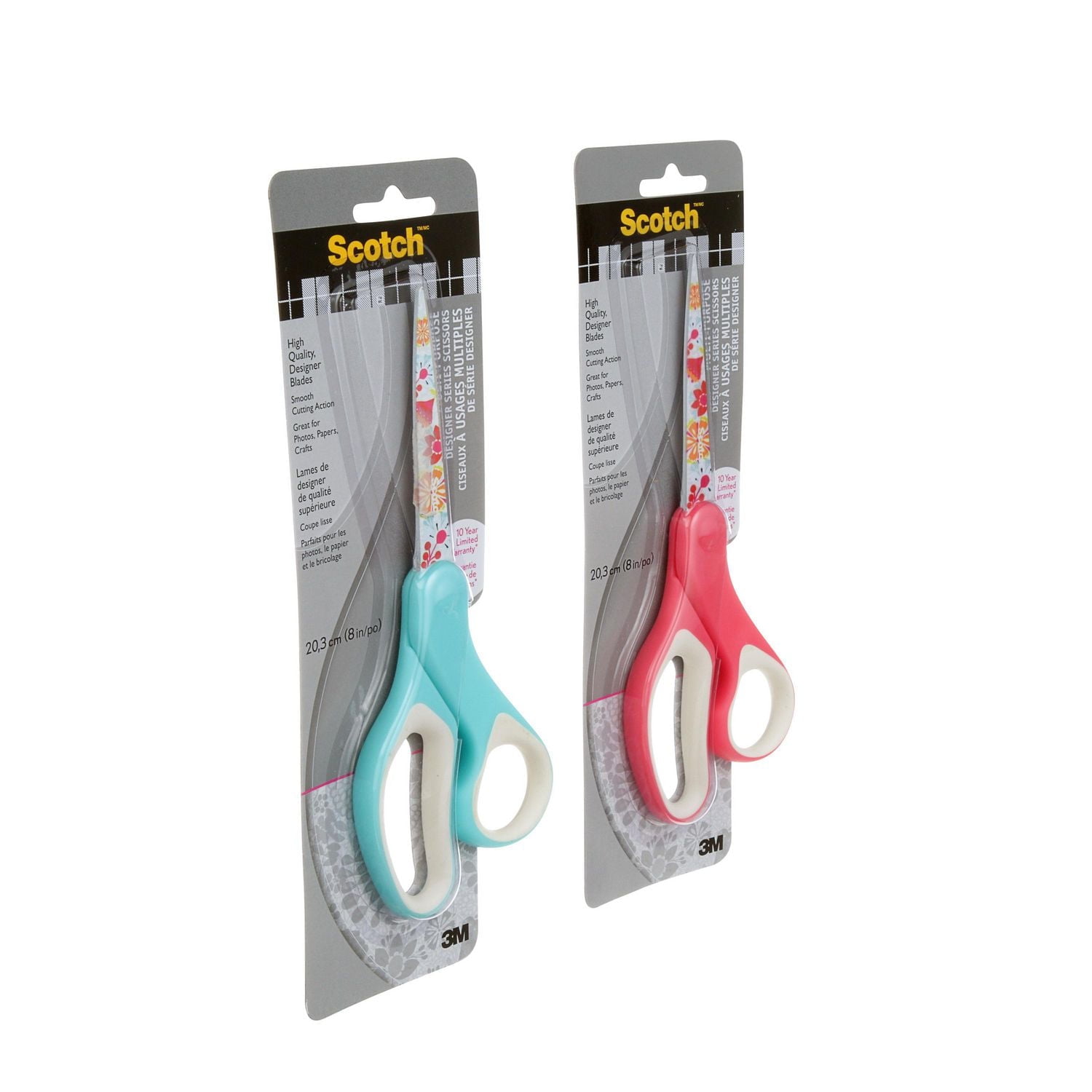 Ciseaux à usages multiples 1428-PC-C Scotch(MC), imprimé floral 203,2 mm (8 po)