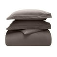 thumbnail image 2 of Superior Cotton Flannel Solid Duvet Cover Set, King/California King, Charcoal, 2 of 11