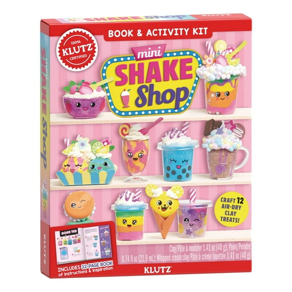 Kit de manualidades Klutz Mini Shake Shop con vasos de arcilla y complementos