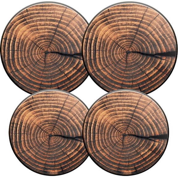 Electric Stove Burner Covers, Set of 4, Round Burner Cover,8 and 10 Inch,Close_Up_Of_Tree_Trunk_With_Cross_Section