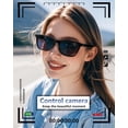 thumbnail image 4 of Sunglasses, Wireless Bluetooth Sunglasses for Men Women HD Polarized, Durable Smartglasses Anti-Blue Light for Driving Fishing Podcast Enthusiast Outdoorsman Travels Hikes UV Protection(Grey), 4 of 8