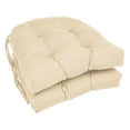 thumbnail image 1 of Coussins de Chaise en Sergé Uni de 16 Pouces en Forme de U (Ensemble de 2) - Naturel, 1 of 1