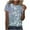 Silver, variant on Patlollav Womens Bright Glitter Short Sleeve Top Shirts