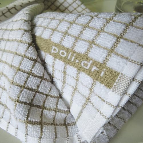 Samuel Lamont Poli-Dri 3-Piece Famous Kitchen Tea Towel Set 100% Cotton Ultra Absorbent