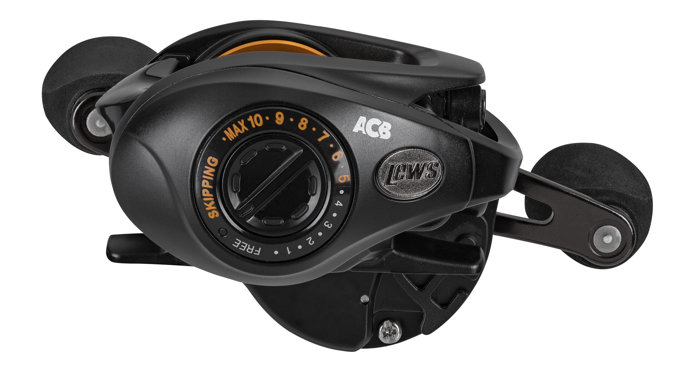 Lew's Team Lew's Pro SP Skipping and Pitching SLP Baitcast Fishing Reel, 8.3:1 Gear Ratio, Left-Hand Retrieve, Black