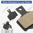 thumbnail image 5 of 4set Disc Brake Pad 1.19" x 1.32" Semi-Metallic Bike Brake Pads with Pin for BB7 M355 M446 M640 Mountain Road Bikes, Black, 5 of 7