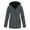 02 Dark Gray, variant on zfwon Fleece Lined Jackets for Women Plus Size Lightweight Waterproof Raincoat Windbreaker Warm Overcoat Solid Hooded Casual Drawstring Zip Up Rain Jackets with Pocket