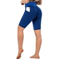thumbnail image 5 of Women High Waist Ruched Butt Lifting Leggings Mesh Tummy Control Workout Running Sport Tights, 5 of 5