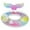 E #23, variant on Mermaid Tail Sequin Inflatable Water Float, Sparkling Summer Pool Lounge Ring for Aquatic Activities, Durable 29.5 Inch Diameter, F