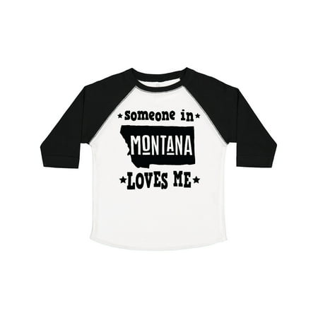 

Inktastic Montana Someone Loves Me Gift Toddler Boy or Toddler Girl T-Shirt