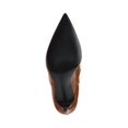 thumbnail image 4 of GUESS Womens Brown Comfort Frita Pointy Toe Stiletto Zip-Up Dress Boots 7.5 M, 4 of 4