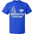 thumbnail image 2 of OXI T-Shirt - Well,That's Not a Goog Sign, Basic Casual T-Shirt for Men's and Women Fleece T-Shirt Short Sleeve - Royal Blue 3X-Large, 2 of 3