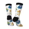 thumbnail image 5 of Uemuo Dinosaur Pattern Women's Crew Socks, Soft Durable Breathable Moisture-Wicking with Odor Control Cotton socks, 5 of 9