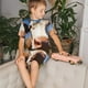 thumbnail image 4 of Balery Blue Sky Meadow Cute Cow Conjunto de Pijama Infantil de Manga Corta con Estampado – Ropa de Dormir de Algodón Suave-Large, 4 of 6