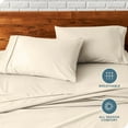 thumbnail image 6 of Bare Home Pillowcase Set - Premium 1800 Collection - Double Brushed - Ultra Soft - Standard Size, Sand, 2 Count, 6 of 8