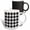 Multicolor, variant on 3drose, Square Pattern Background - Abstract Monochrome Vector Graphic, 11oz Two-tone Green Mug