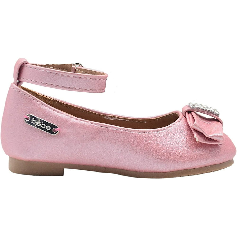 bebe bebe Toddler Girls Little Kid Shimmery Ballet Flats SlipOn