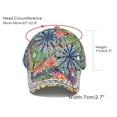 thumbnail image 3 of Gorra de Béisbol para Mujer Bidadary con Flor de Pedrería Brillante, 56-58 cm, 3 of 6