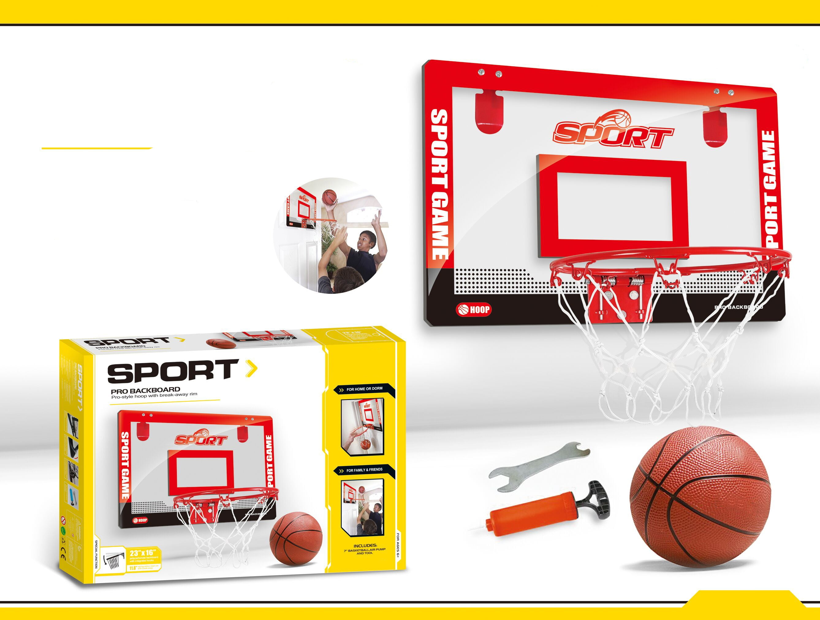 Pro Indoor Basketball Hoop Toy Set