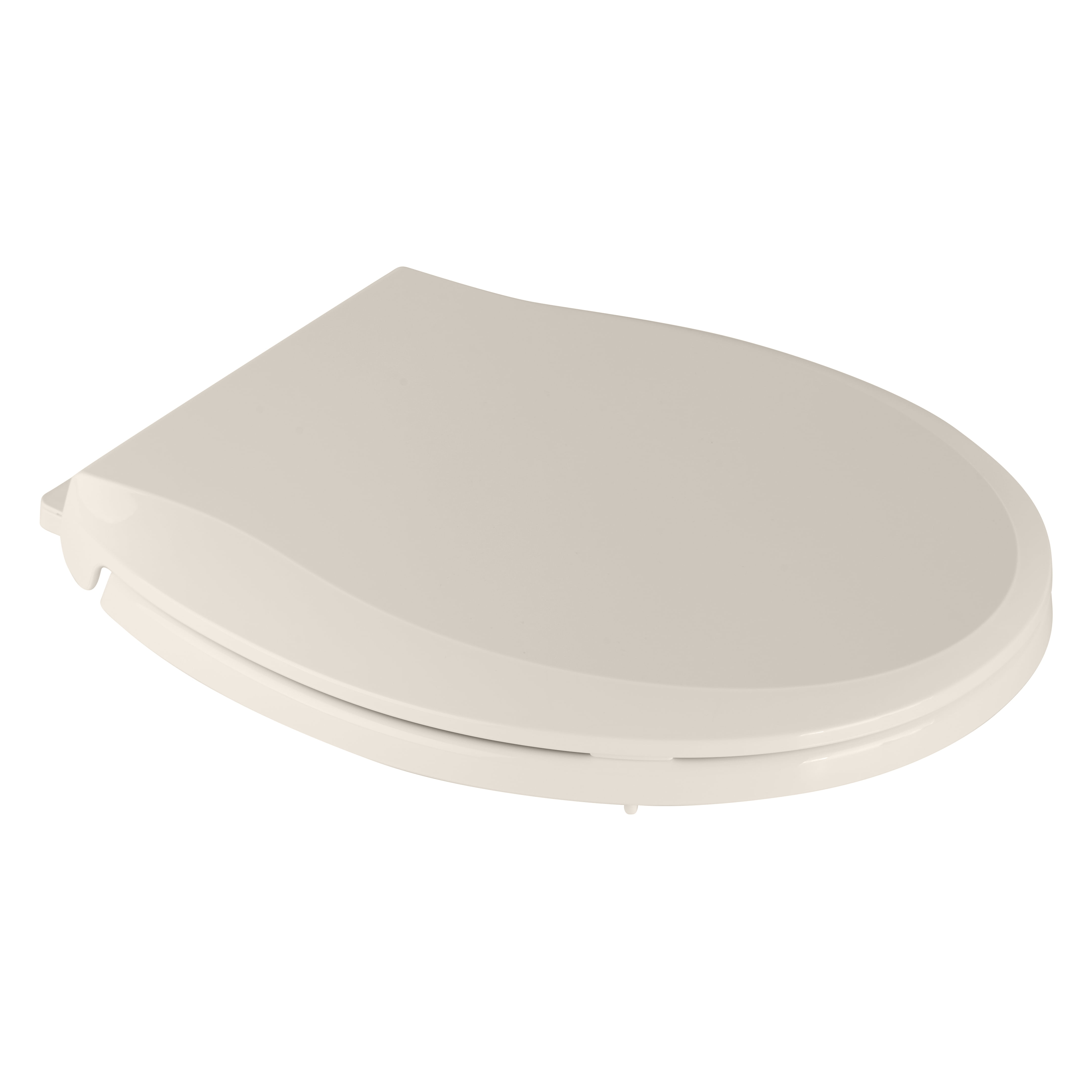 Commercial Toilet Seat – 17" Round Almond, Quiet Soft-Close Lid, Durable Polypropylene, Never-Loosen, Potty Training Feature, Fits Standard Toilets – Almond – 17"