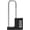 Black, variant on U Shaped Padlock 4 Digit Combination Lock with Adjustable Long Shackle Resettable Code Stainless Steel Cabinet Lock Gym Locker Lock for Outdoor, School,Sports Lockers,Fences (Black)