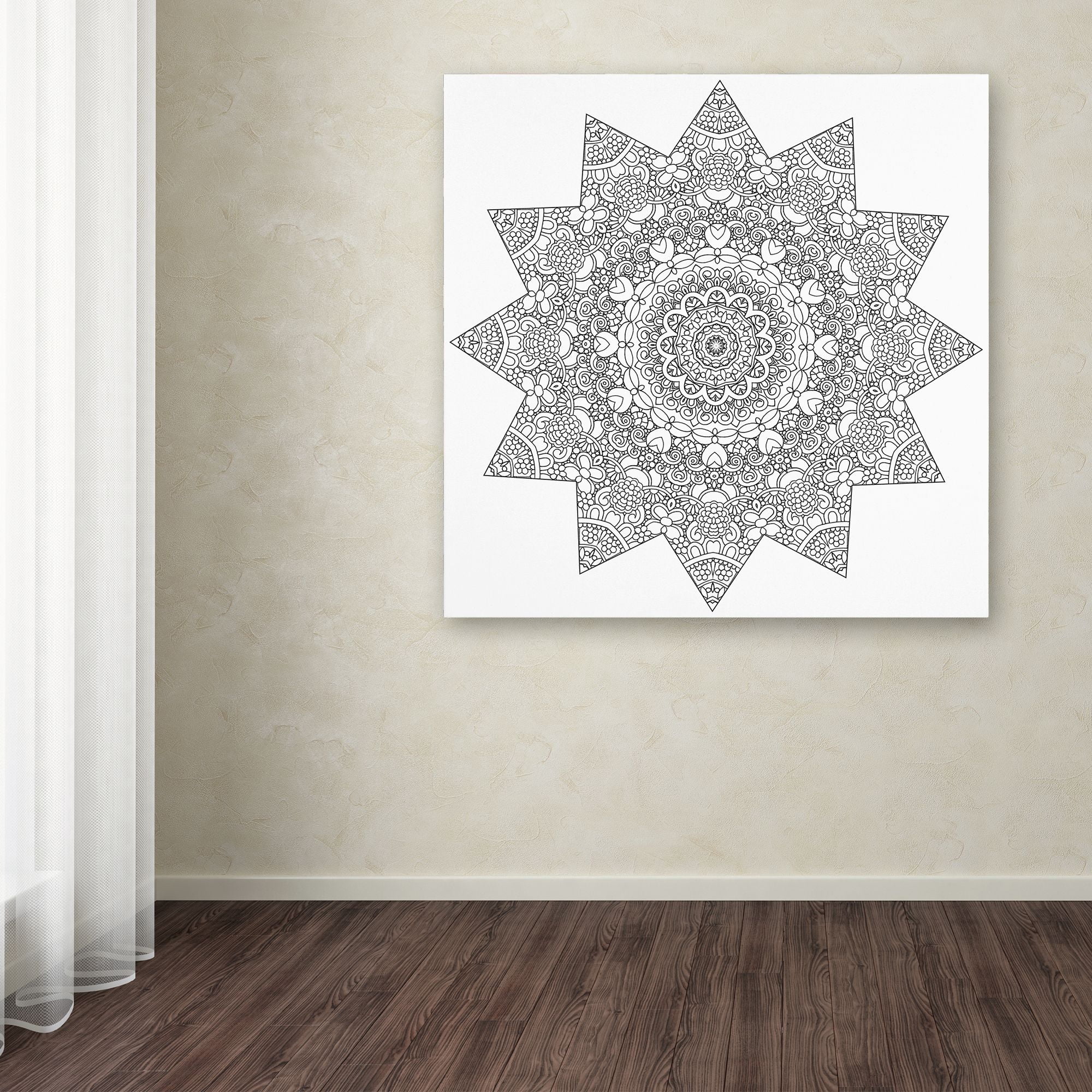 Trademark Fine Art "Sunny Day Mandala" Canvas Art by Kathy G. Ahrens