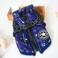 thumbnail image 3 of S-4xl Winter Warm Large Pet Dog Jacket With Harness Dog Clothes For Labrador Waterproof Big Dog Coat French Bulldog Outfits Army Green XL, 3 of 5