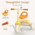 thumbnail image 4 of Besrey Toddler Tricycle for Ages 2-5 Years,Kids Trike for Boys and Girls,Child Bicycles Toddler Bike with Bell,Yellow, 4 of 15