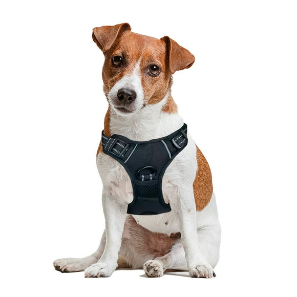 Pechera arnés E-Pets Color Negro Talla Chica Ajustable Antitirones