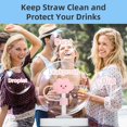 thumbnail image 3 of Straw Cover Cap for Stanley Cup, 4PCS Straw Cover, 10mm Straw Cover Straw Topper, Food Grade Silicone Straw Covers Tips Suitable for Stanley Cup Straw Cap Cute Reusable Cup Accessories, 3 of 7