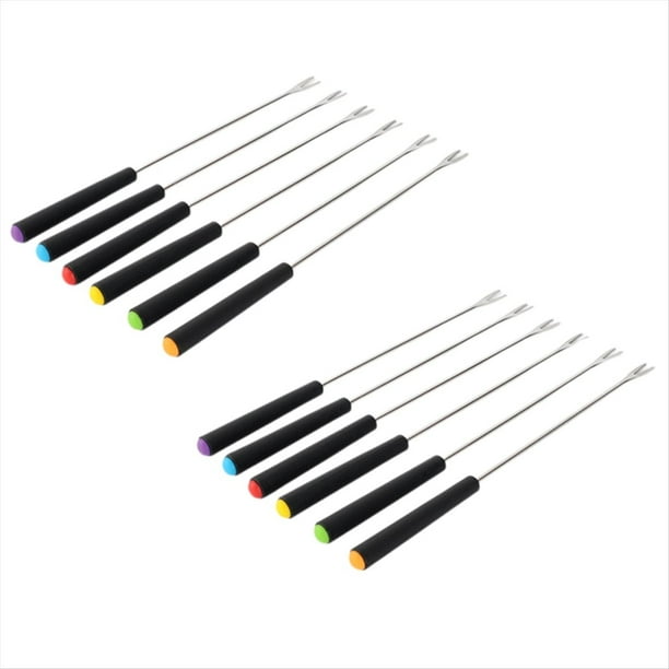 Brochetas Barbacoa con , Tenedor Parrilla para Barbacoa, Utensilios Cocina para Acampar, Fogata, Parrilla para Cocinar, Estufa para Acampar, Herramientas para Barbacoa