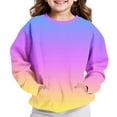 thumbnail image 5 of Erwazi Kids Athletic Sweatshirts with Pockets Boys Girls Casual Long Sleeve No Hoodies Sweatshirt Soft Warm Fall Winter Trendy Pullover Tops, 5 of 6