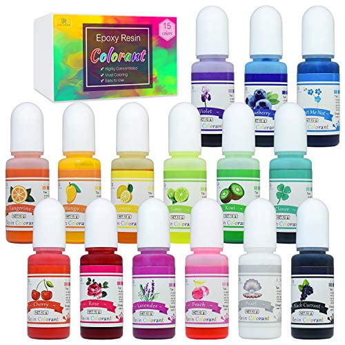 Epoxy Resin Pigment 15 Color Liquid Epoxy Resin Dye Highly