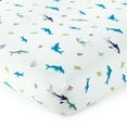 thumbnail image 4 of Wildkin Kids 100% Cotton Sheet Set for Boys and Girls - Full (Shark Attack Blue), 4 of 7